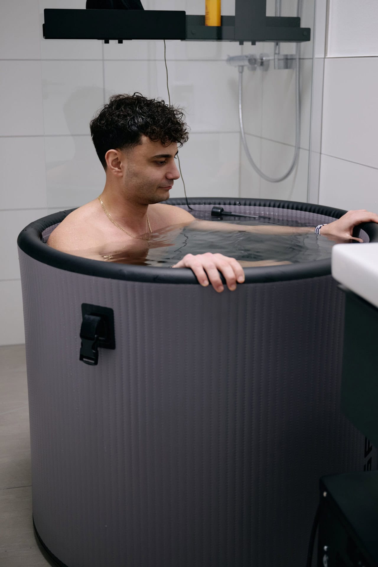 Kryotherapie in der Eistonne